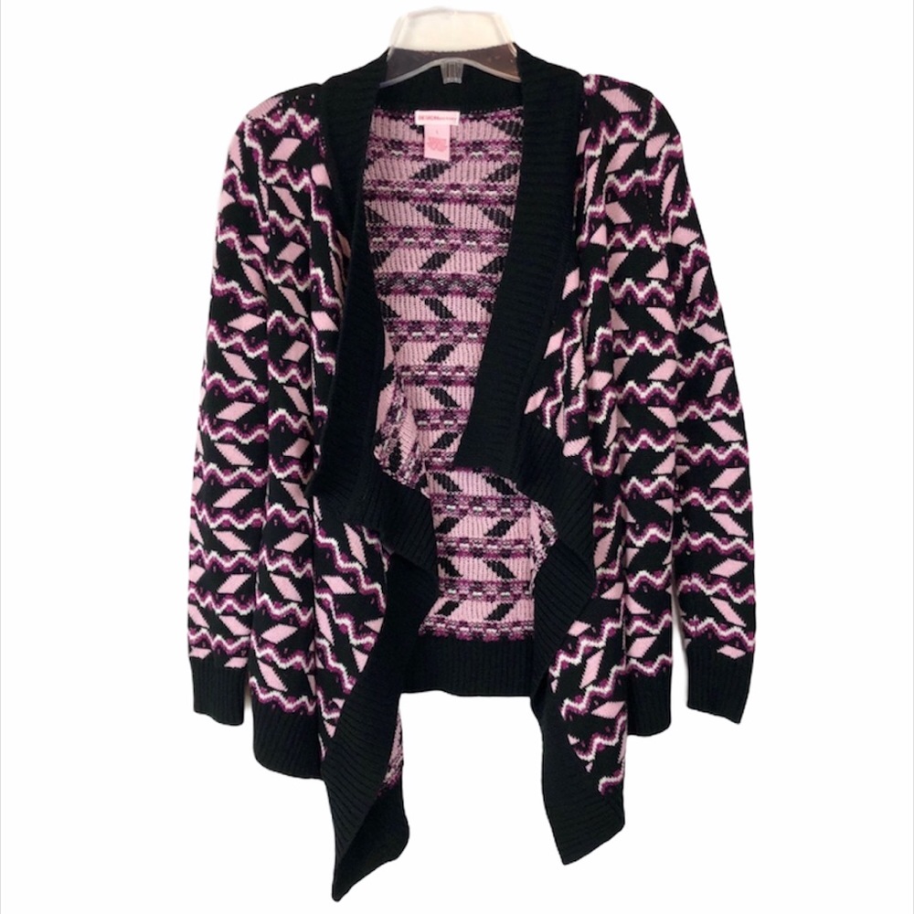 Design History Girl’s Waterfall Cardigan with Sparkle